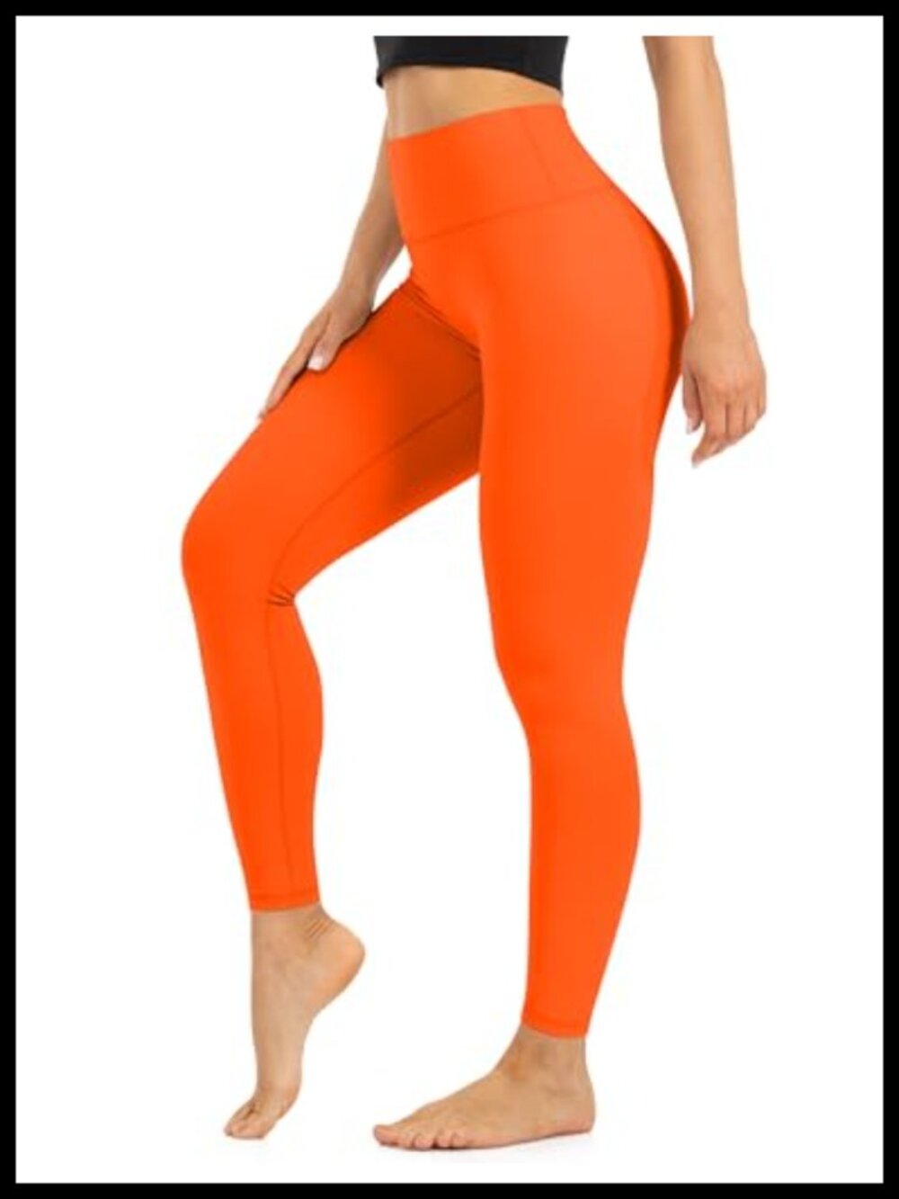 High Waist Tummy Control Leggings - Women's Athletic Yoga Running Workout Pants